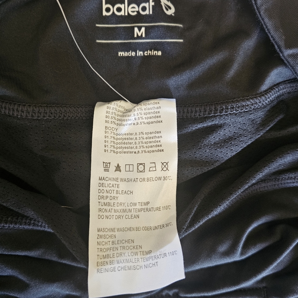 3pc Baleaf Black Mini Skirt, Shorts And Top - Picture 9 of 9